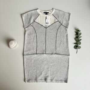 French Connection Dress Cream Ivory with Mesh NWT